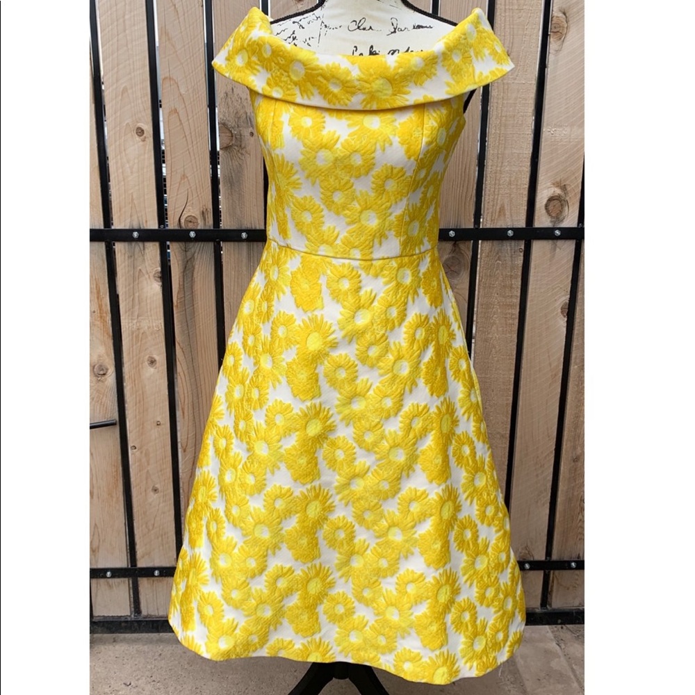 Beautiful Floral Yellow Dress